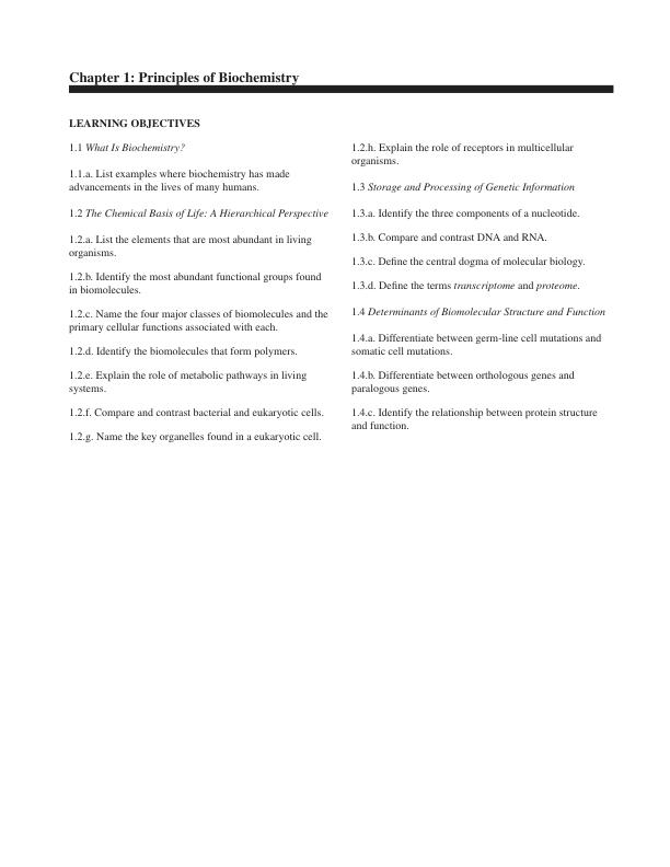 Test BanK For Biochemistry 1th Edition by Miesfeld Chapter 1-23