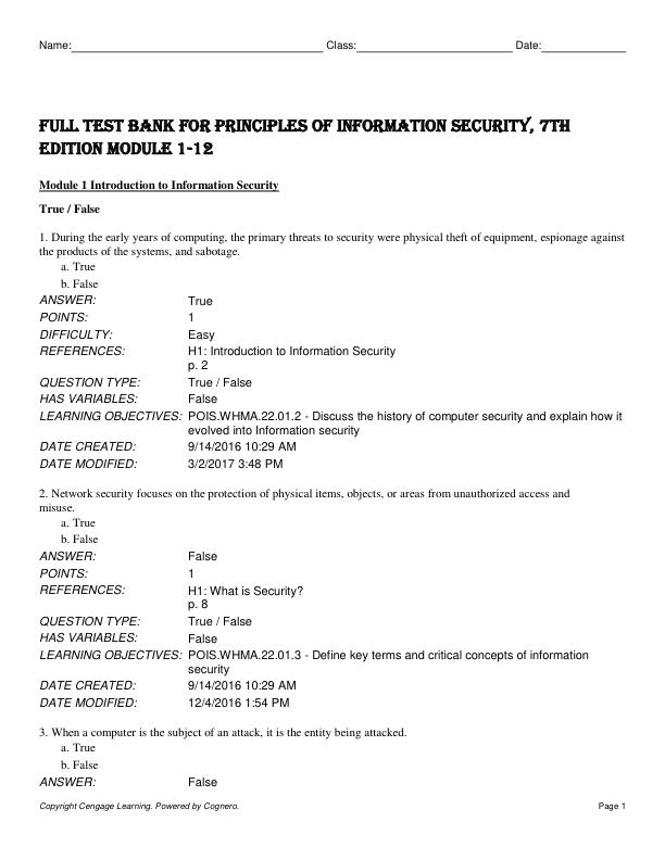Test Bank for Principles of Information Security, 7th Edition Module 1-12.docx