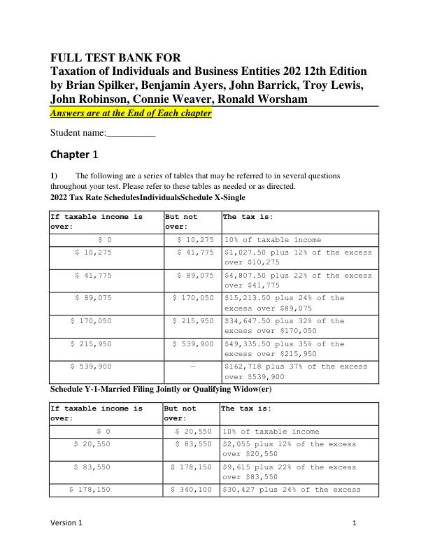mobile-preview-Test Bank for Taxation of Individuals and Business Entities 2023 12th Edition by Brian Spilker, Benjamin Ayers, John Barrick, Troy Lewis, John Robinson, Connie Weaver, Ronald Worsham