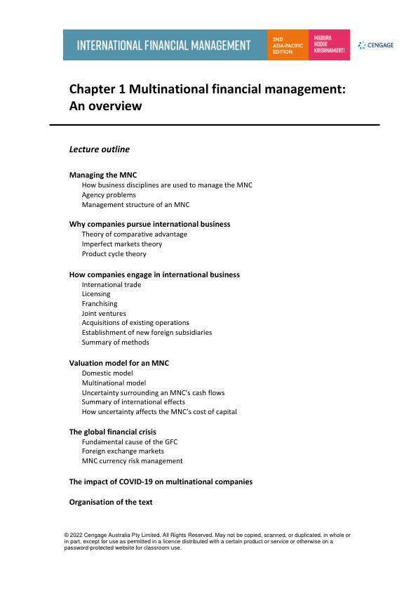 Solution Manual For International Financial Management 2th Edition by Jeff Madura Ariful HoqueChandrasekhar Krishnamurti