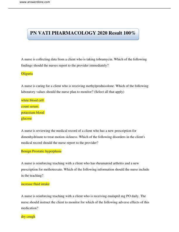 PN VATI PHARMACOLOGY 2020 Result 100%-converted
