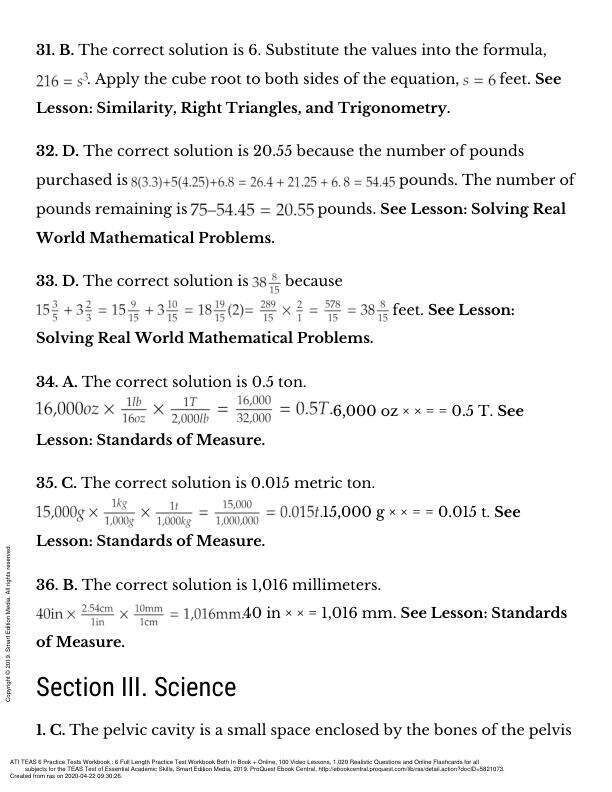 ATI TEAS 6 Practice Tests Workbook 6 Full Length Pg_109-120