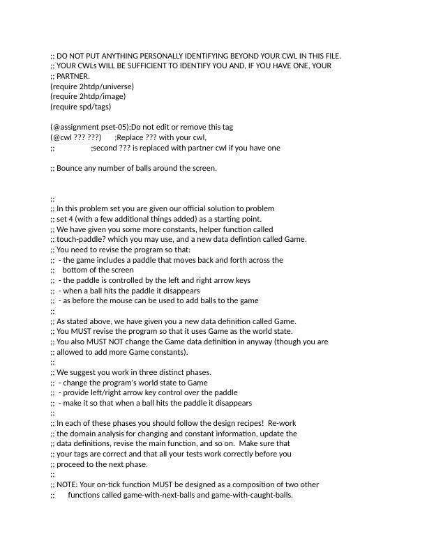 University of British Columbia CPSC 110 Problem Set 9