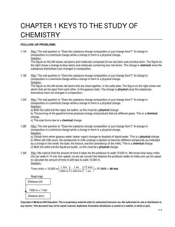 Solution Manual For Chemistry The Molecular Nature of Matter and Change, 9th Edition by Martin Silberberg, Patricia Amateis