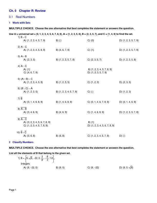 Test Bank For College Algebra Enhanced with Graphing Utilities, 8th Edition by Michael Sullivan Chapter 1-10