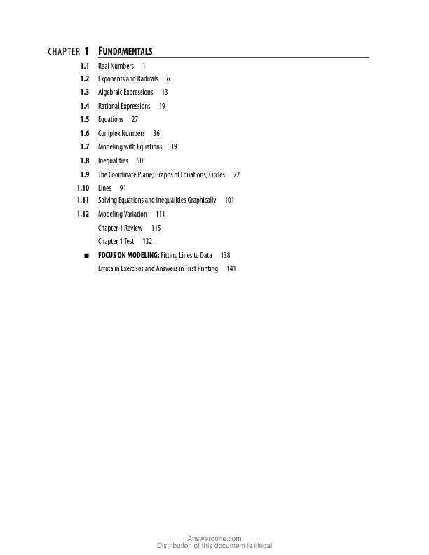 Solution Manual For Precalculus Mathematics for Calculus, International Metric Edition 8th Edition by James StewartLothar RedlinSaleem Watson Chapter 1-12