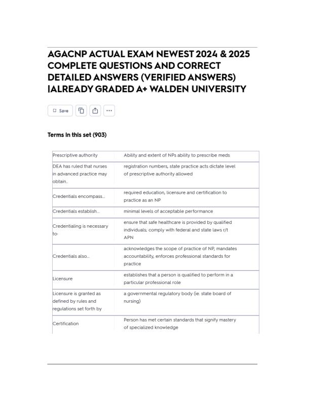 AGACNP ACTUAL EXAM NEWEST 2024