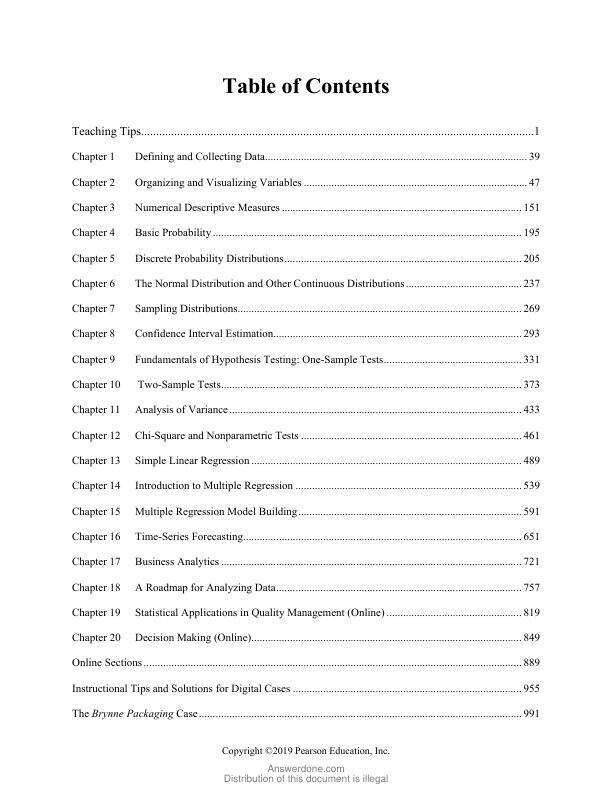 Solution Manual For Basic Business Statistics Concepts and Applications, 14th Edition by Mark L. Berenson, David M. Levine, Kathryn A. Szabat, David F. Stephan
