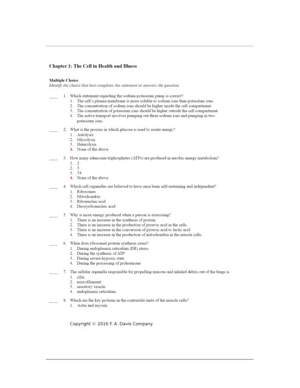 Davis Advantage for Pathophysiology Introductory Concepts and Clinical Perspectives 2nd Edition by Theresa Capriotti  All Chapters 1-46  Full Complete