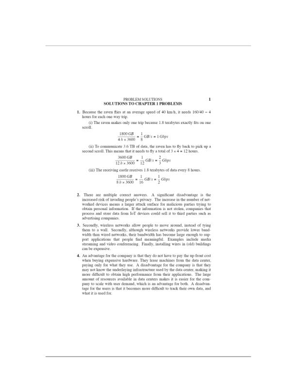 Solution Manual for Computer Networks 6th Edition All Chapters Full Complete verified questions and answers