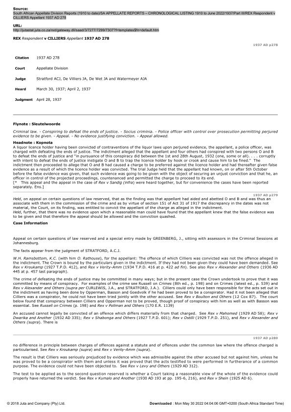 REX_Respondent_v_CILLIERS_Appellant_1937_AD_278