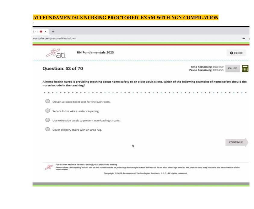 mobile-preview-ATI RN fundamental Proctored Exam 2025 with NGN — All 70 Real Exam Screenshot Questions & 100% Verified ATI Answers | Pass the Official 2025 RN ATI fundamental Exam on Your First Try