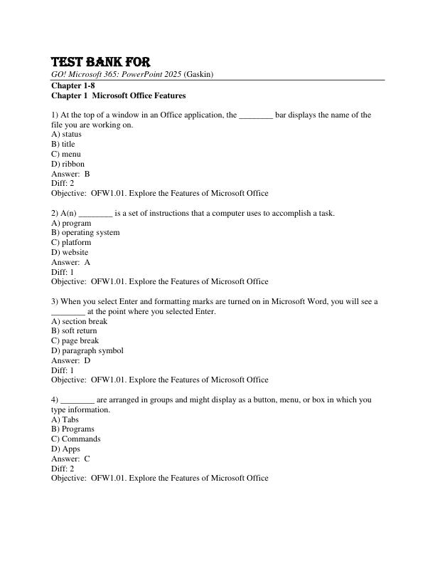mobile-preview-Test Bank For GO! Microsoft 365 PowerPoint 2025, 1st Edition Shelley Gaskin Debra Geoghan