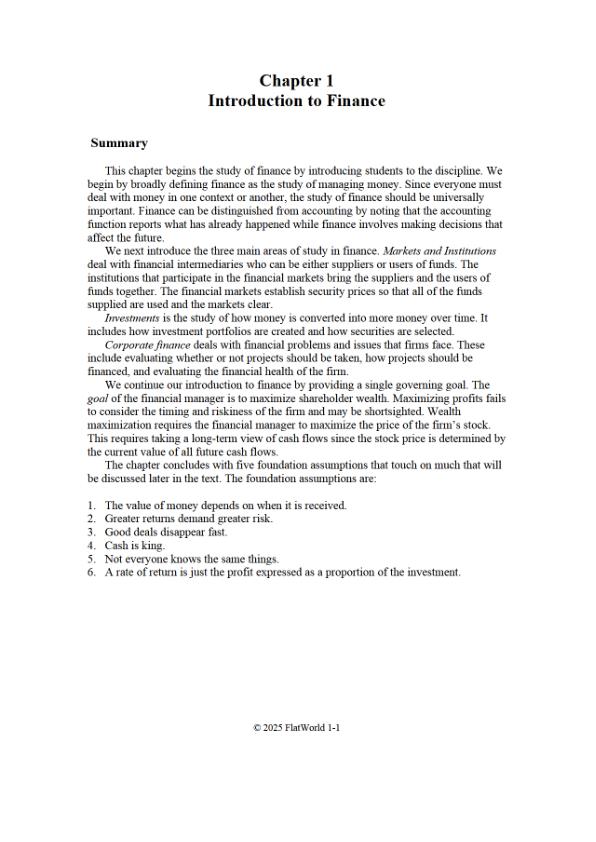 Solution Manual For Corporate Finance Version 3.0 By Stan Eakins and William McNally Chapter 1-19
