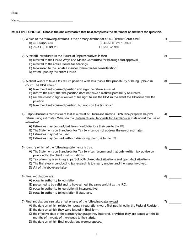 Test Bank For Pearson's Federal Taxation 2026 Comprehensive, 39th Edition by Luke E. Richardson Mitchell Franklin Chapter 1-15