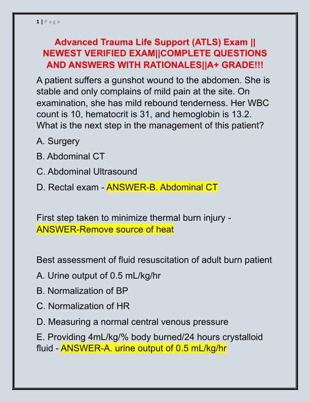 Advanced Trauma Life Support