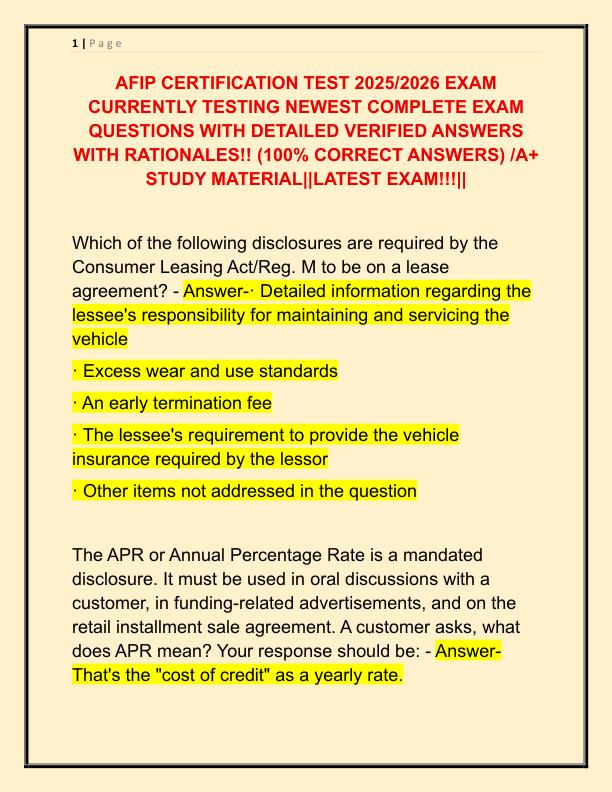 AFIP CERTIFICATION TEST 2025