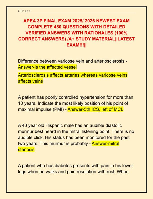 APEA 3P FINAL EXAM 2025