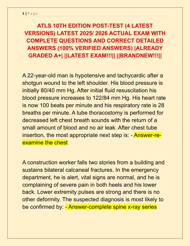 ATLS 10TH EDITION POST