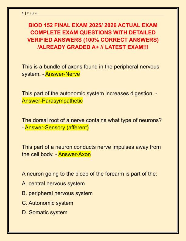 BIOD 152 FINAL EXAM 2025