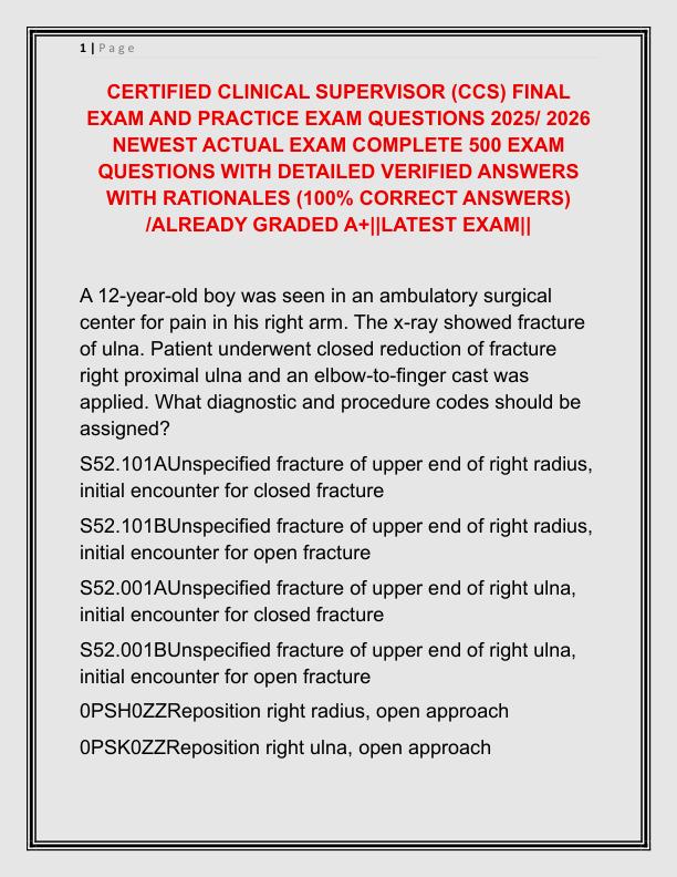 CERTIFIED CLINICAL SUPERVISOR