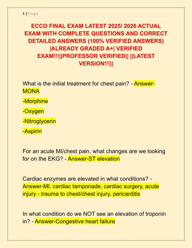 ECCO FINAL EXAM LATEST 2025