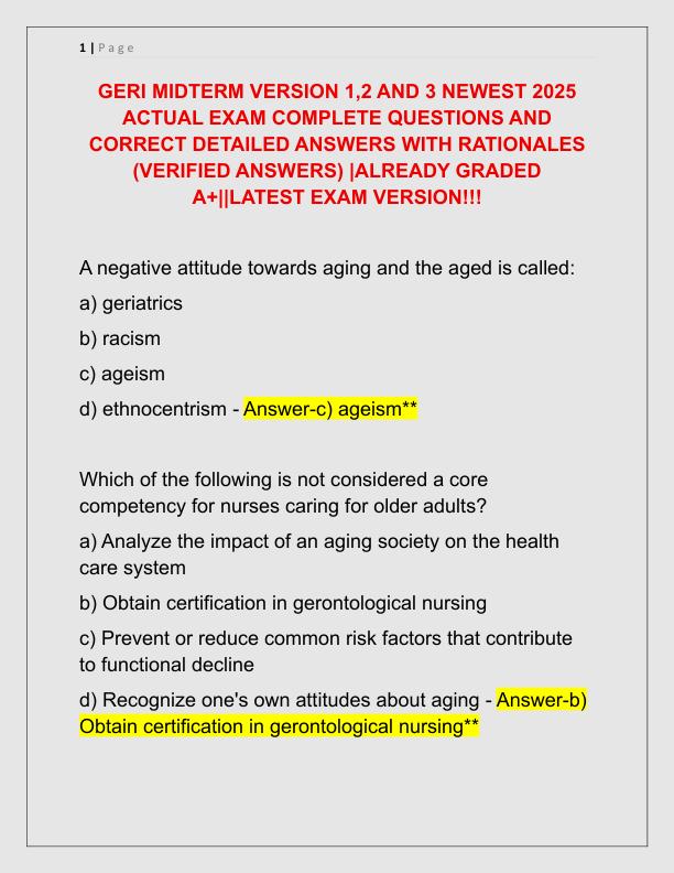 GERI MIDTERM VERSION 1