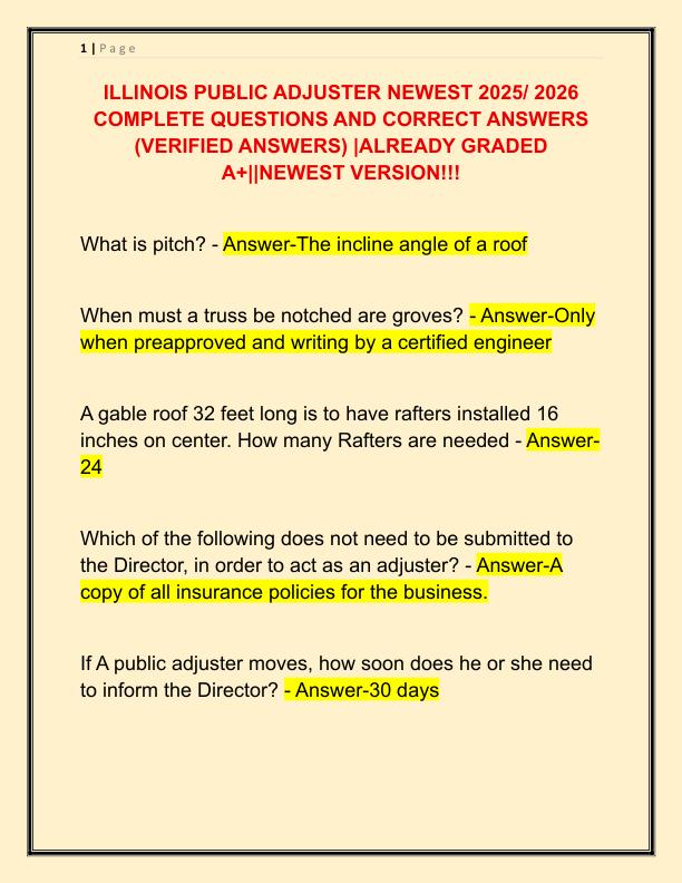 ILLINOIS PUBLIC ADJUSTER NEWEST 2025