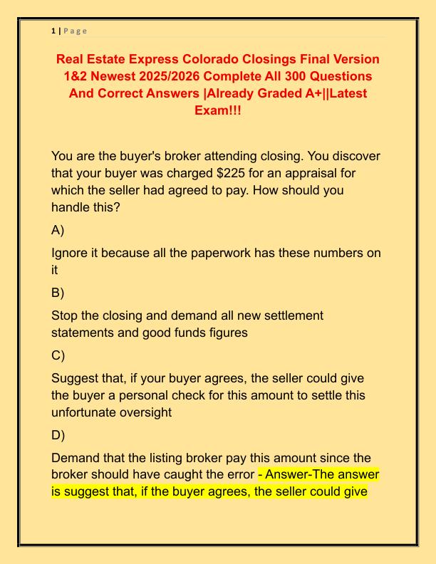 Real Estate Express Colorado Closings Final Version 2