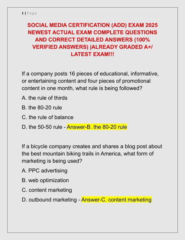 SOCIAL MEDIA CERTIFICATION