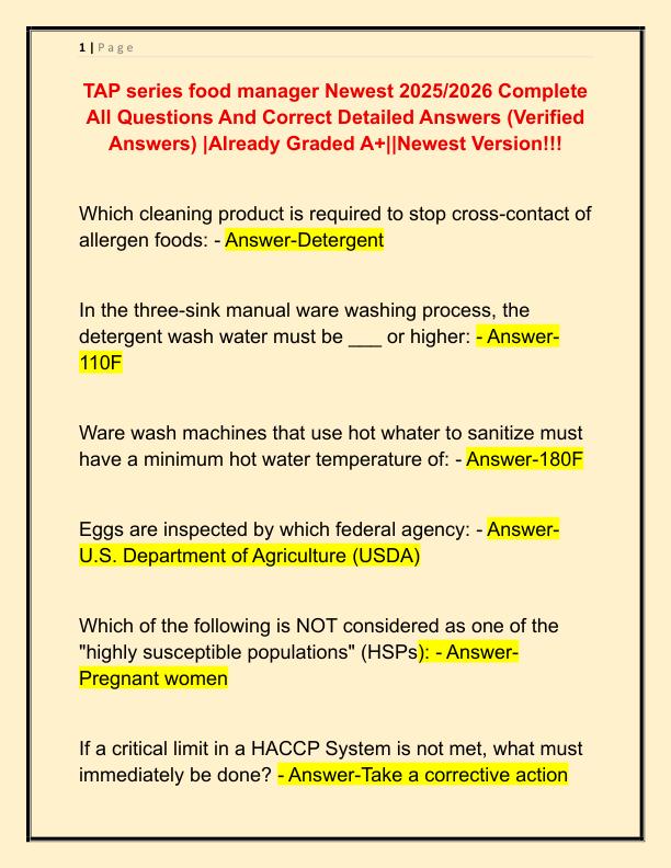 TAP series food manager Newest 2025