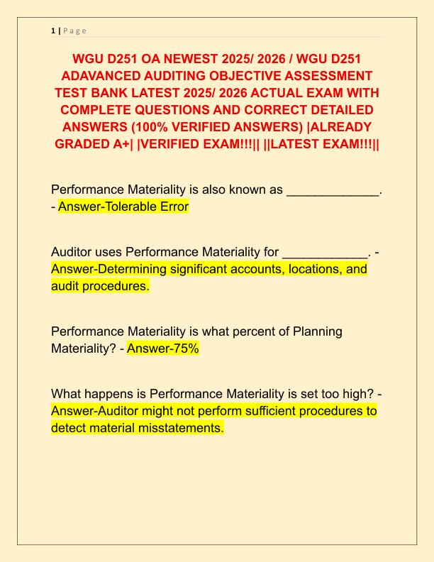 WGU D251 OA NEWEST 2025