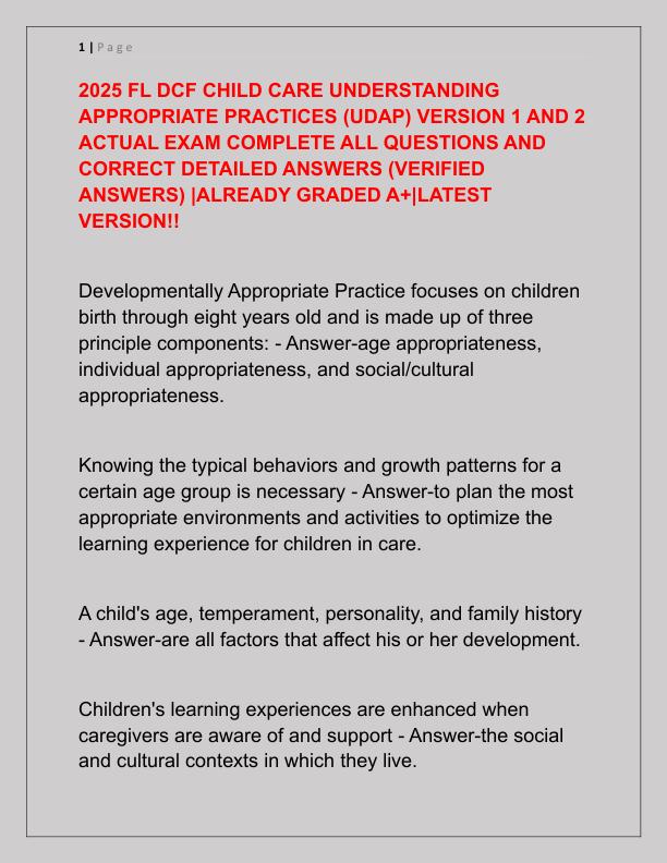 2025 FL DCF CHILD CARE UNDERSTANDING APPROPRIATE PRACTICES