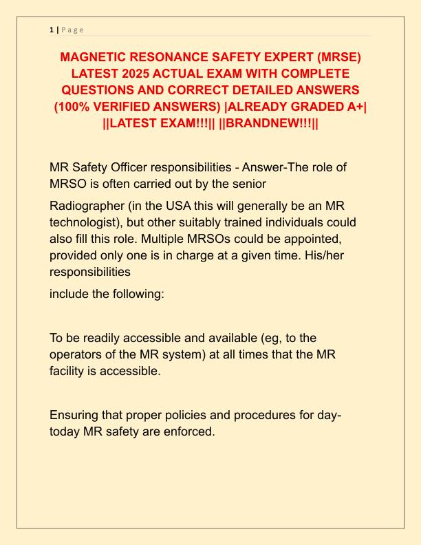 MAGNETIC RESONANCE SAFETY EXPERT