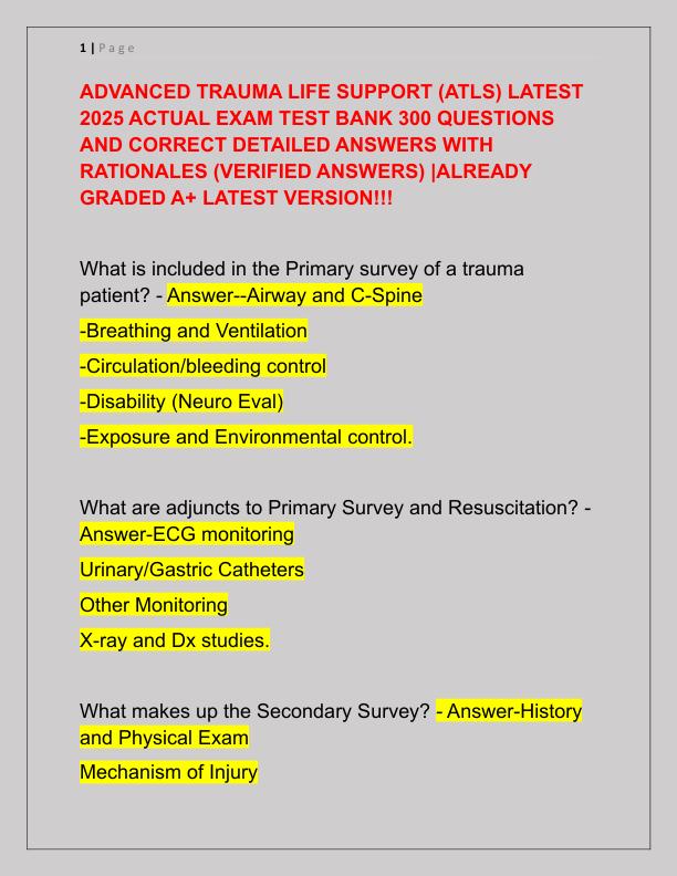 ADVANCED TRAUMA LIFE SUPPORT