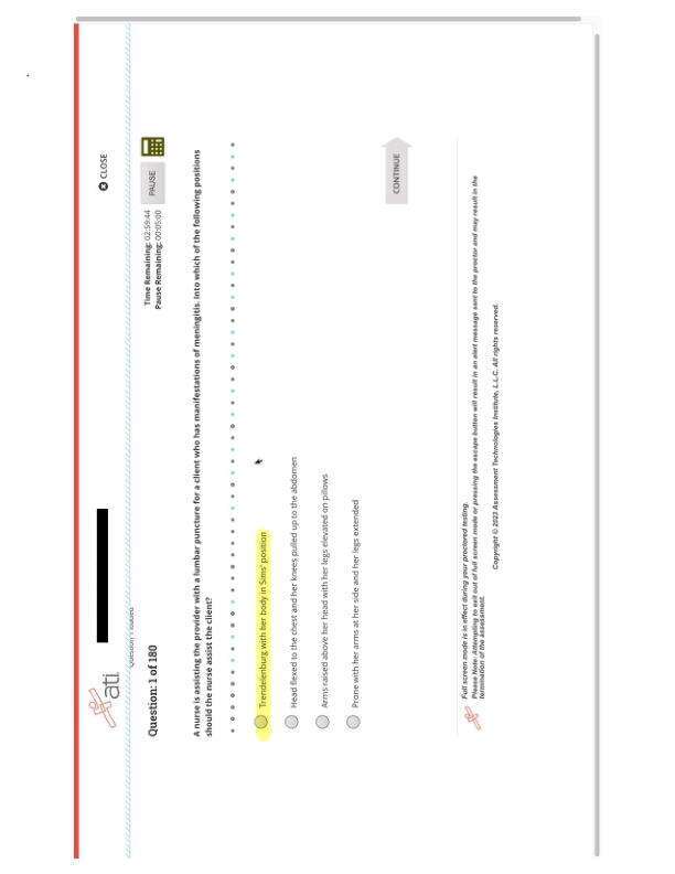 ATI COMPREHENSIVE PREDICTOR EXAM
