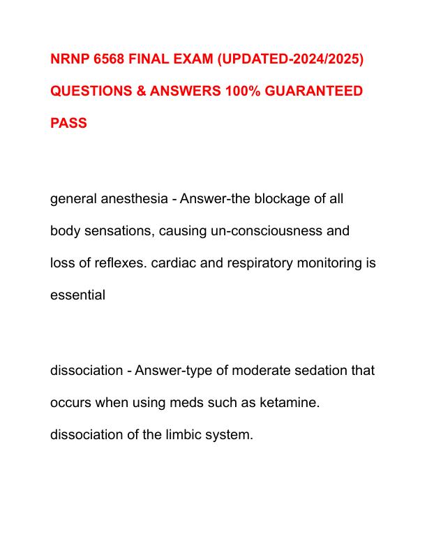 NRNP 6568 FINAL EXAM