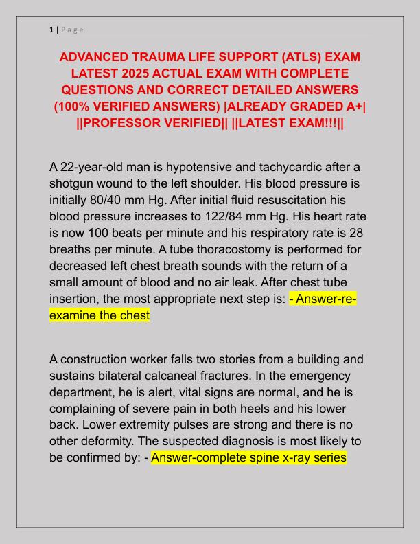 ADVANCED TRAUMA LIFE SUPPORT