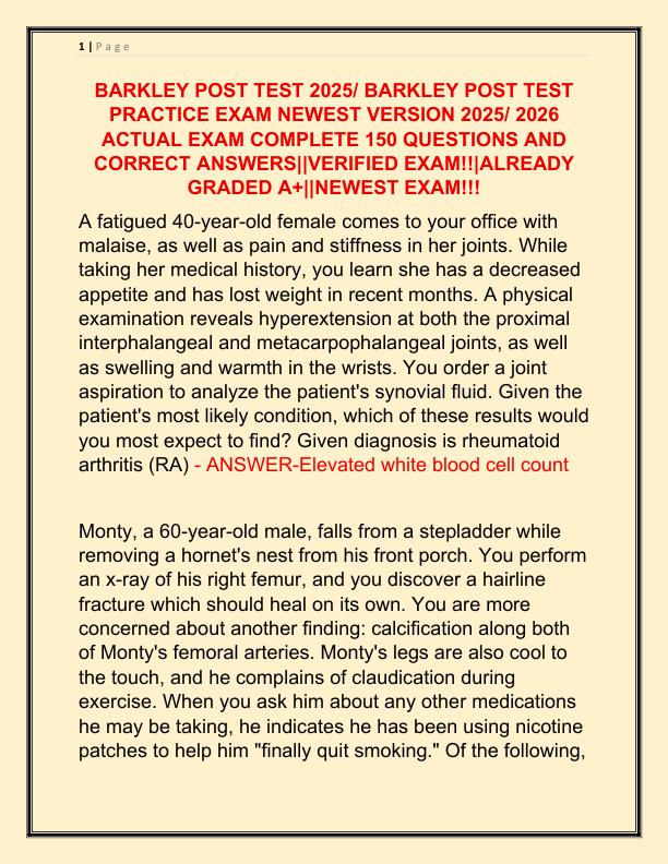 BARKLEY POST TEST 2025