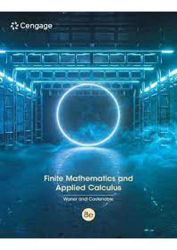 mobile-preview-SOLUTION MANUAL FOR FINITE MATHEMATICS AND APPLIED CALCULUS 8TH EDITION BY STEPHAN WANER