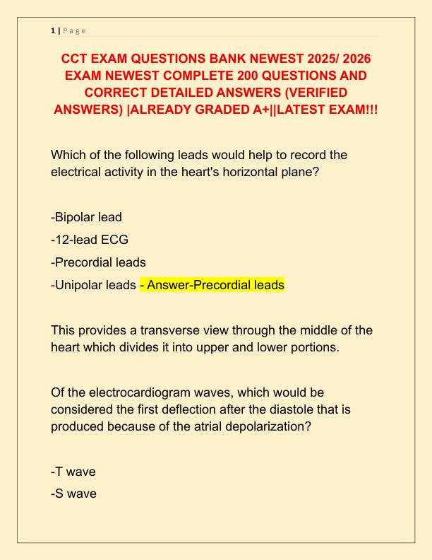 CCT EXAM QUESTIONS BANK NEWEST 2025