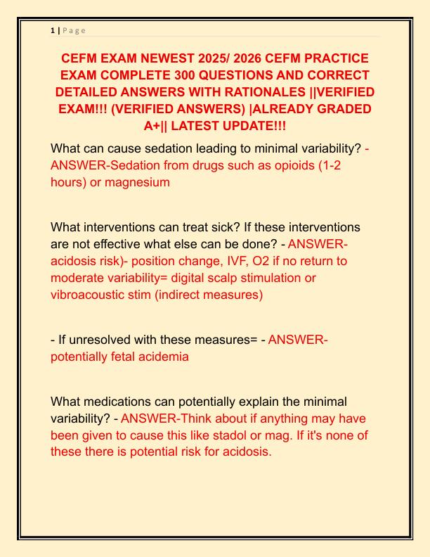 CEFM EXAM NEWEST 2025