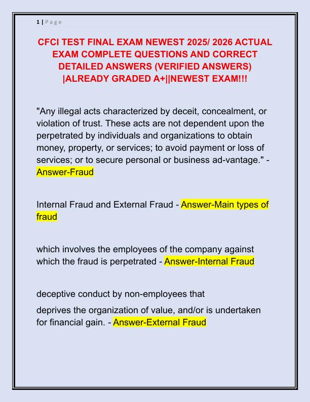 CFCI TEST FINAL EXAM NEWEST 2025