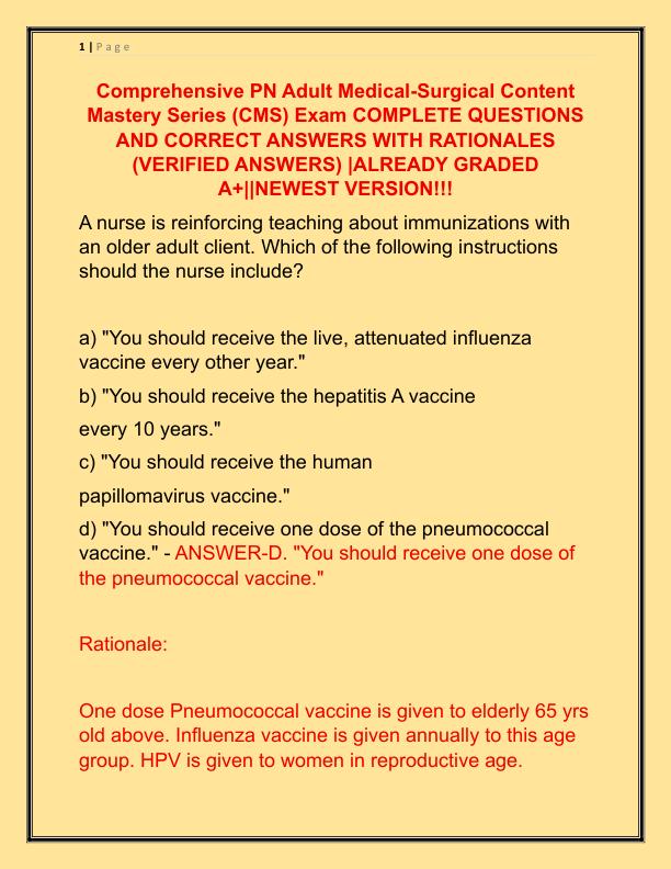 Comprehensive PN Adult Medical