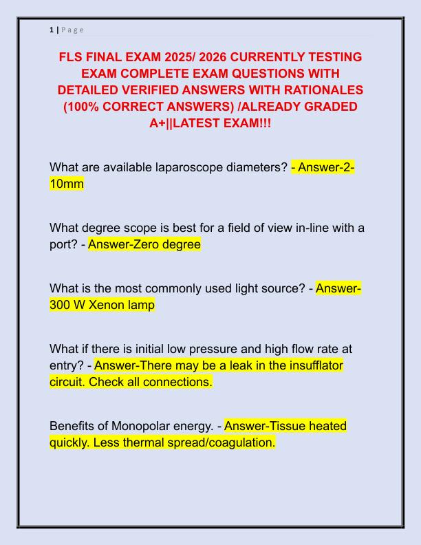 FLS FINAL EXAM 2025