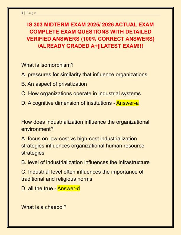 IS 303 MIDTERM EXAM 2025