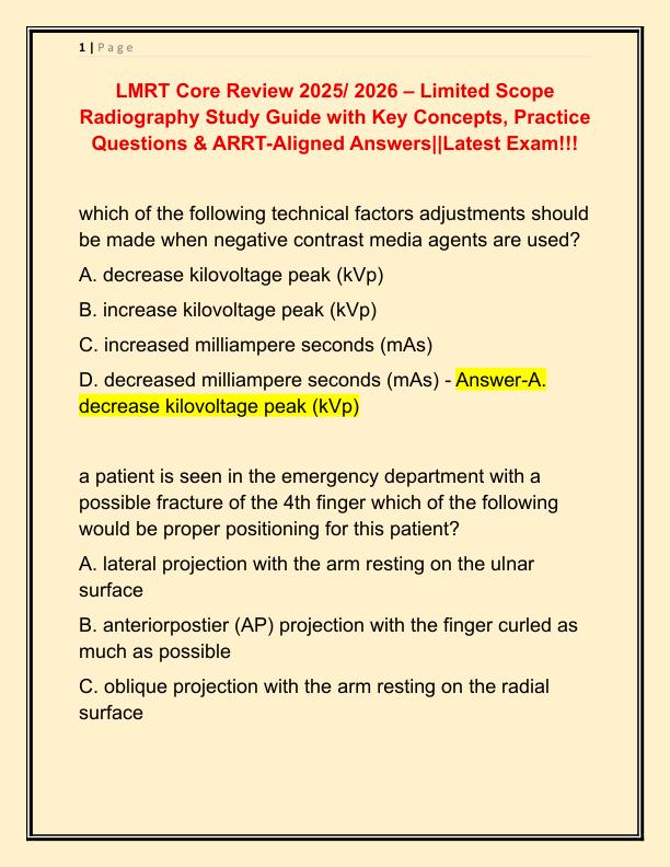 LMRT Core Review 2025