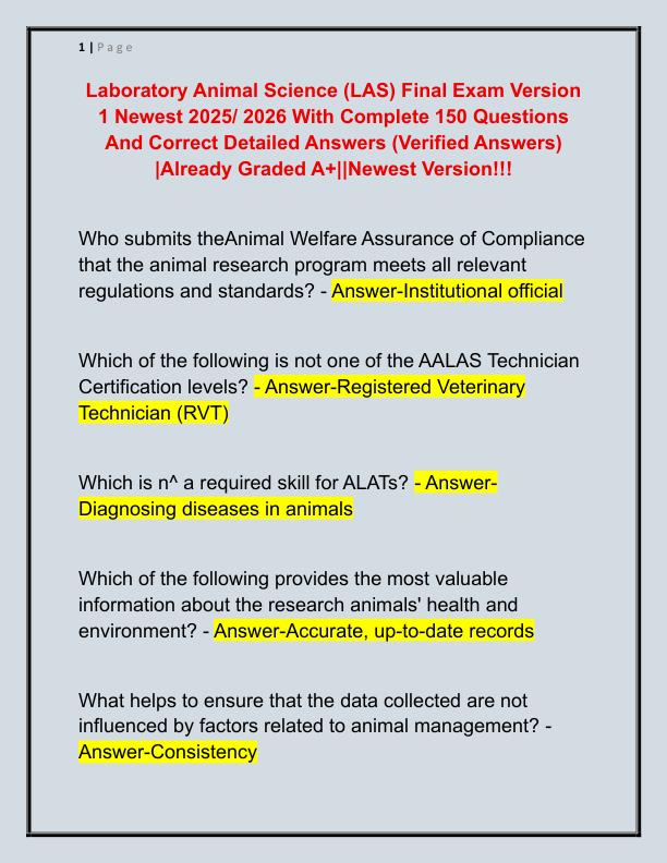 Laboratory Animal Science