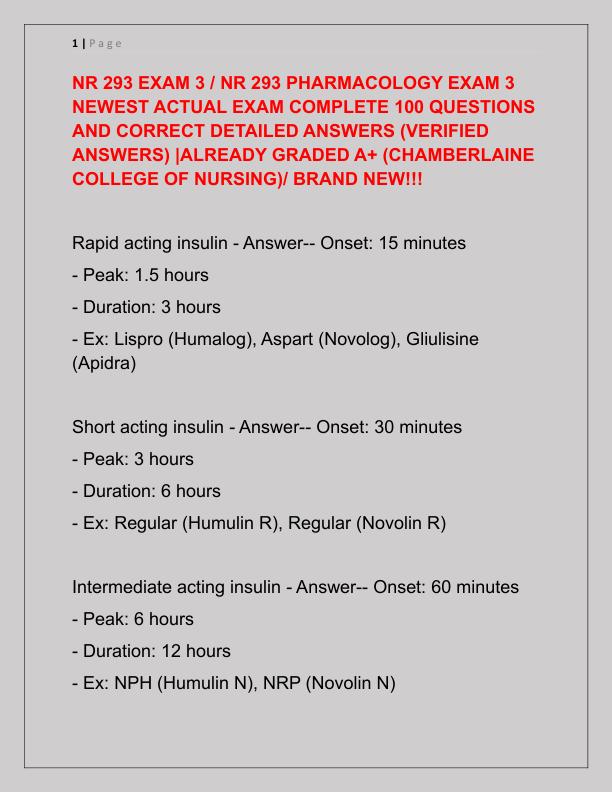 NR 293 EXAM 3