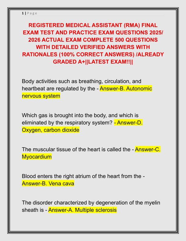 REGISTERED MEDICAL ASSISTANT